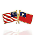 World Flag - USA & Taiwan Lapel Pin